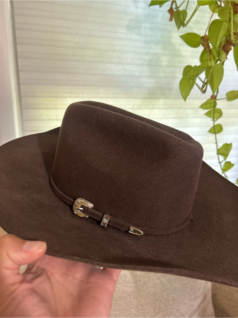 Bullhide Montecarlo True West 8X Fur Felt Cowboy Hat Brown Men's Size 54 6 3/4